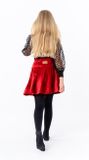 Skirt velvet red