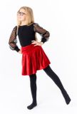 Skirt velvet red