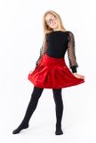 Skirt velvet red