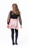 Skirt velvet pink