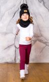 Leggings insulated bordo