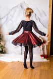 Skirt GLITTER red