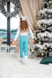 Leggings insulated turquoise flake