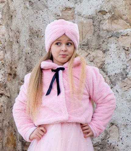 Fur coat ZUPPA pink