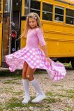 Dress CANCAN™ checkered pink