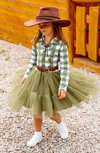 Dress CAVALLO checkered olive