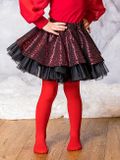 Skirt GLITTER red