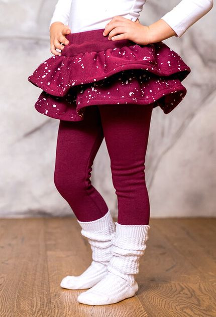 Skirtleggings 2V SNOW insulated burgundy