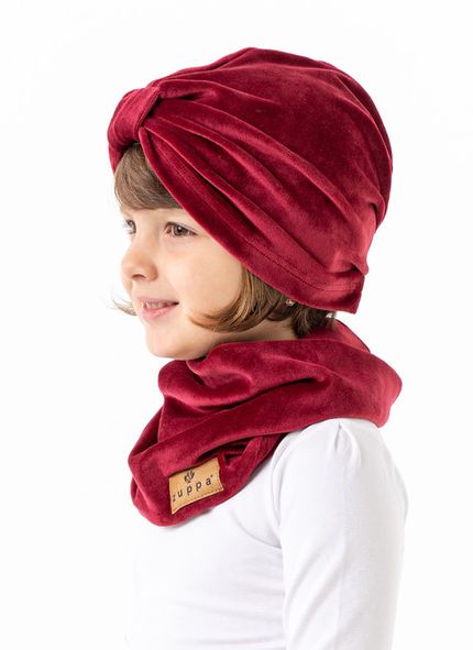 Turban velvet burgundy